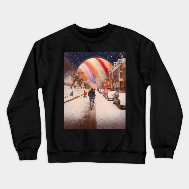 The last snowfall Crewneck Sweatshirt by morysetta